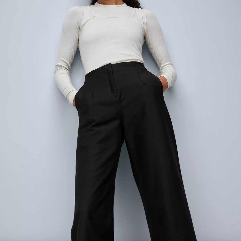 Lululemon Black Utilitech Relaxed Mid-Rise Trouser 7/8 Length (12)